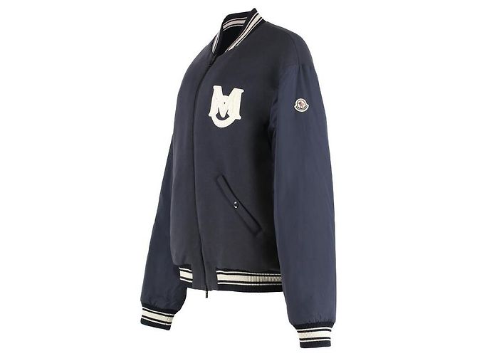 Moncler Reversible Down Bomber Jacket Blue - view 5