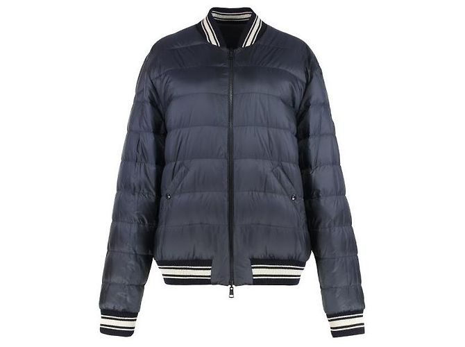 Moncler Reversible Down Bomber Jacket Blue - view 7