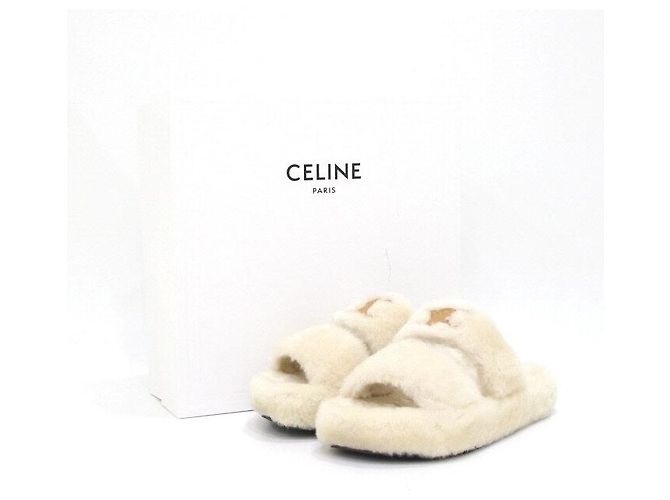 Céline Damen Hausschuh Triomphe aus Schaffell - Ansicht 7