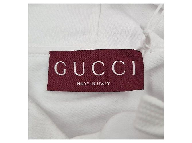 Gucci Kapuzensweatshirt mit Logo Weiß - Ansicht 4