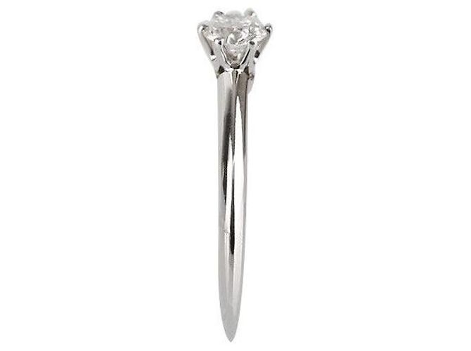 Tiffany & Co Setting Wedding Ring Platinum Diamond Size Silvery - view 3