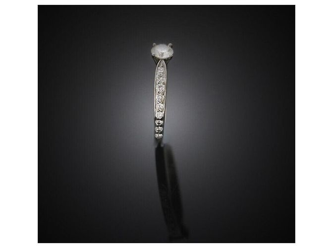 Tiffany & Co Hochzeitsring Harmony aus Platin mit Diamanten - Ansicht 3