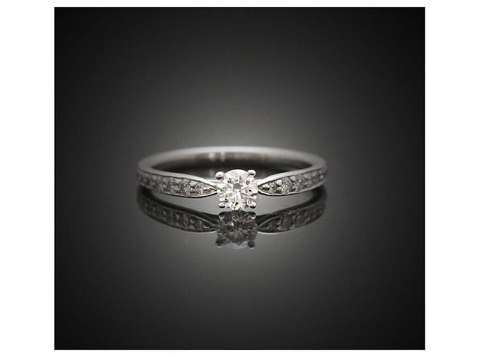 Tiffany & Co Hochzeitsring Harmony aus Platin mit Diamanten - Ansicht 4