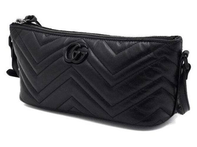Gucci Borsa a spalla trapuntata piccola Nero - vista 2