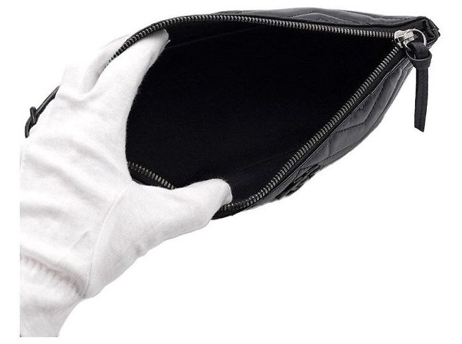 Gucci Borsa a spalla trapuntata piccola Nero - vista 5