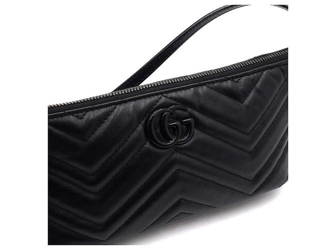 Gucci Borsa a spalla trapuntata piccola Nero - vista 9