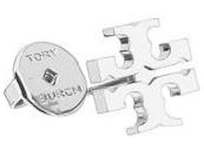 Tory Burch Pendientes de botón Logo Plata - vista 7