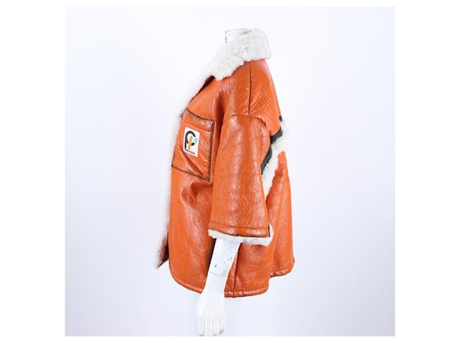 Prada Giacca Mustang Arancione - vista 2