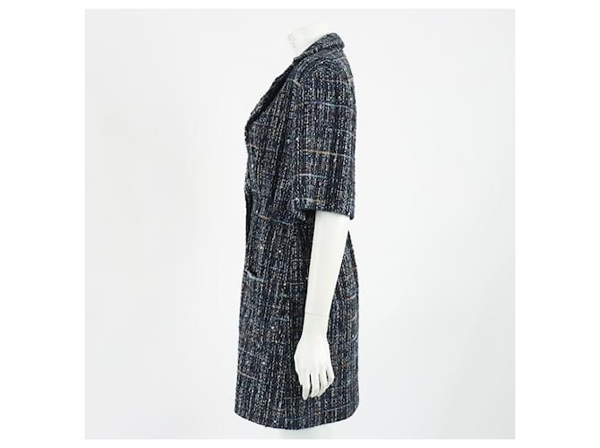 Sandro Vestido de tweed Azul - vista 2