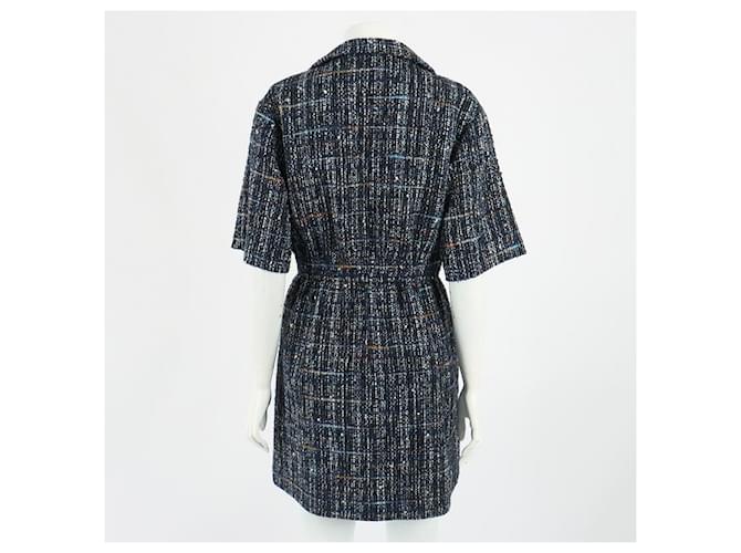 Sandro Vestido de tweed Azul - vista 3