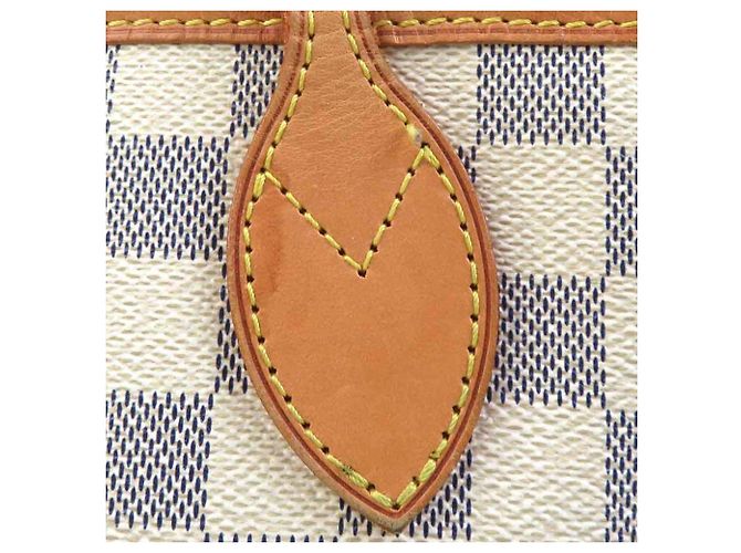 Borsa tote Louis Vuitton Neverfull PM Damier Azur Blu - vista 13