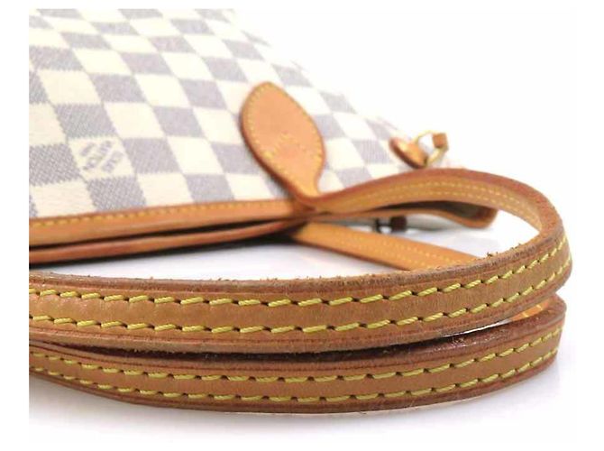 Borsa tote Louis Vuitton Neverfull PM Damier Azur Blu - vista 15
