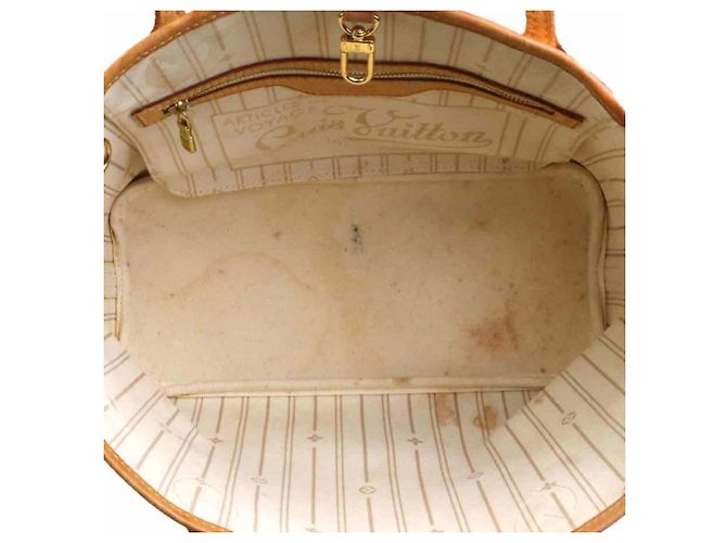 Borsa tote Louis Vuitton Neverfull PM Damier Azur Blu - vista 5