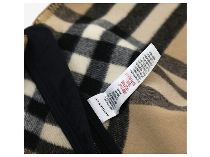 Burberry Cappa A-Line a quadri con cappuccio per bambini Multicolore - vista 5