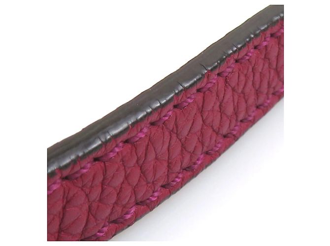 Borsa a spalla in pelle bordeaux Fendi Bordò - vista 13