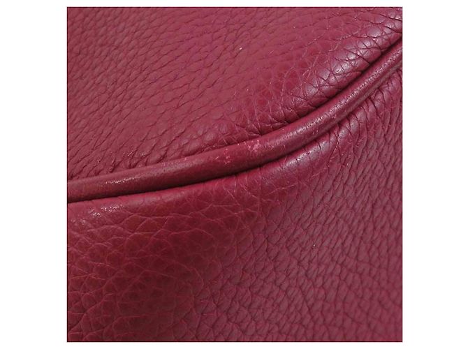 Borsa a spalla in pelle bordeaux Fendi Bordò - vista 6