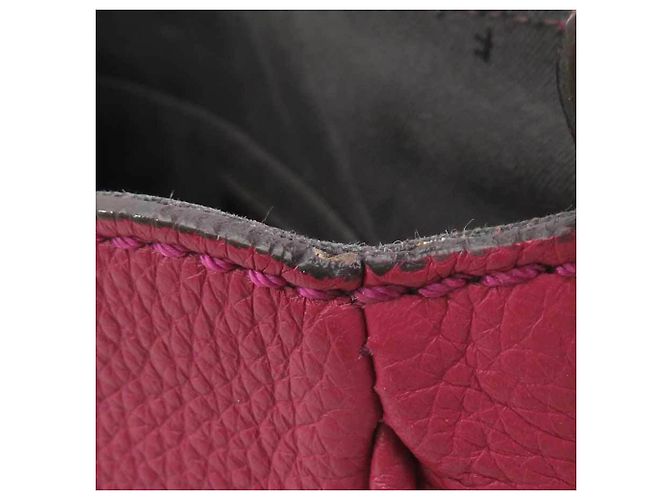 Borsa a spalla in pelle bordeaux Fendi Bordò - vista 7