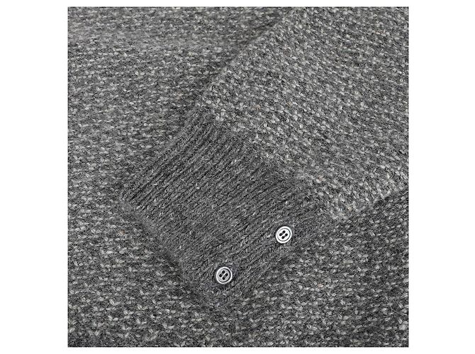 Thom Browne Streifen Tonal Stitch Mohair Tweed Strick Braun - Ansicht 9