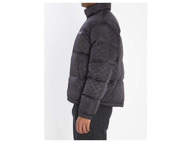 Céline Down Jacket in Nylon Jacquard Black - view 6
