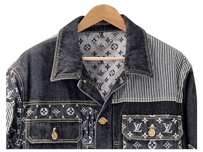 Louis Vuitton Nigo Crazy Denim Jacke Schwarz - Ansicht 3