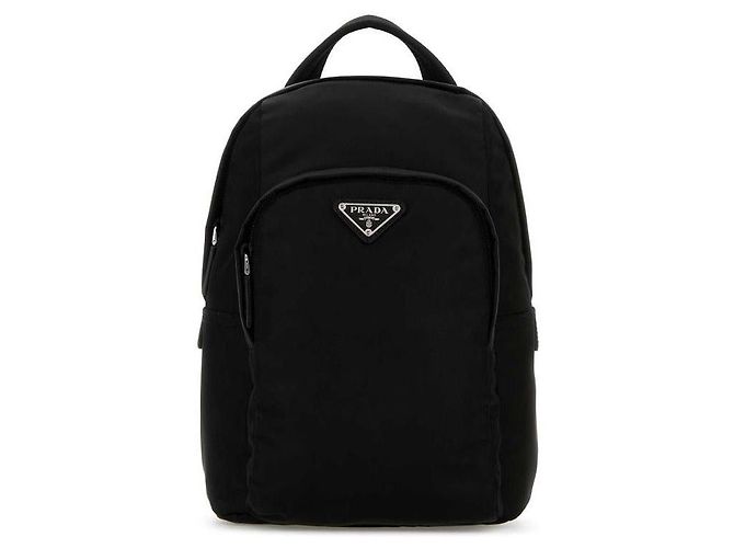 Prada Re-Nylon Saffiano Leather Backpack - view 4