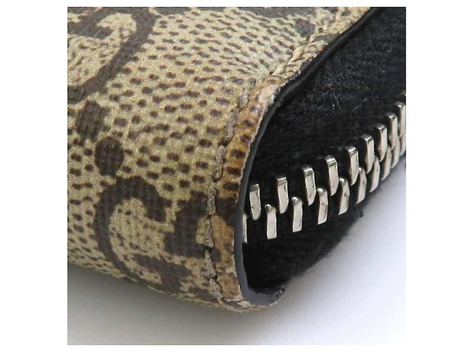 Portafoglio lungo da uomo Gucci in beige e marrone - vista 7