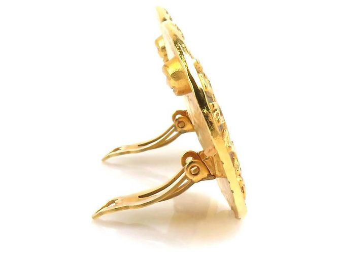 Orecchini a clip dorati Chanel D'oro - vista 2