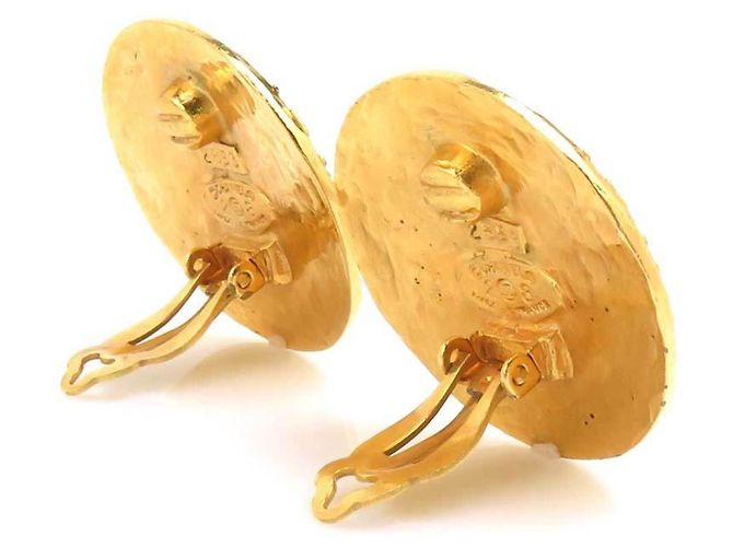 Orecchini a clip dorati Chanel D'oro - vista 3