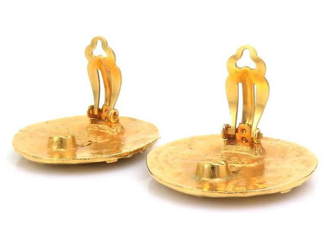 Orecchini a clip dorati Chanel D'oro - vista 5
