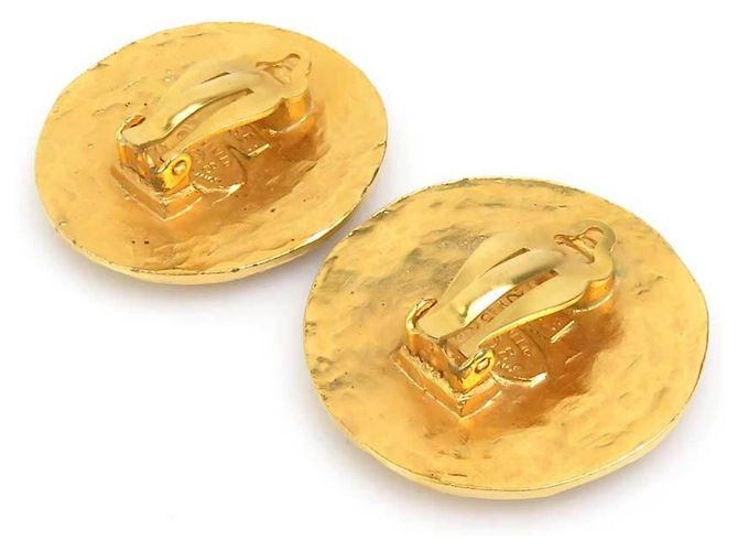 Orecchini a clip dorati Chanel D'oro - vista 6