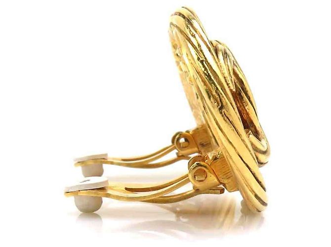 Orecchini a clip in metallo dorato Chanel D'oro - vista 2