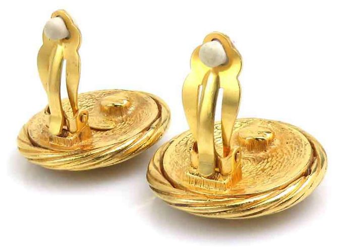 Orecchini a clip in metallo dorato Chanel D'oro - vista 4