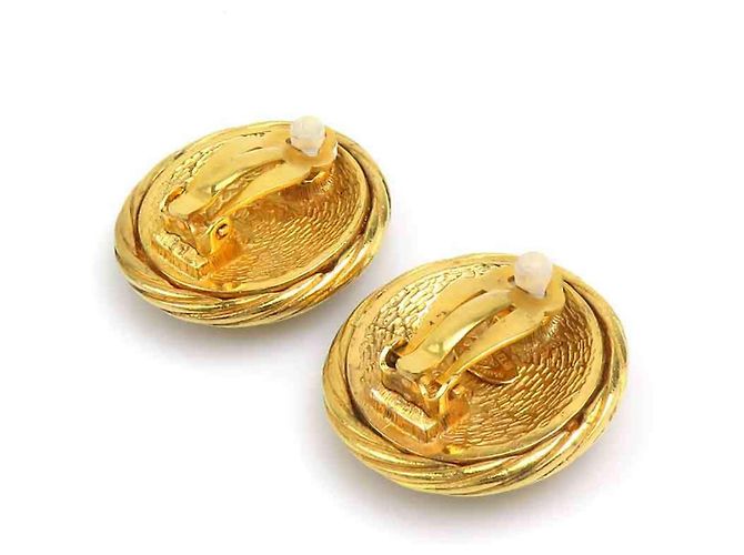 Orecchini a clip in metallo dorato Chanel D'oro - vista 6