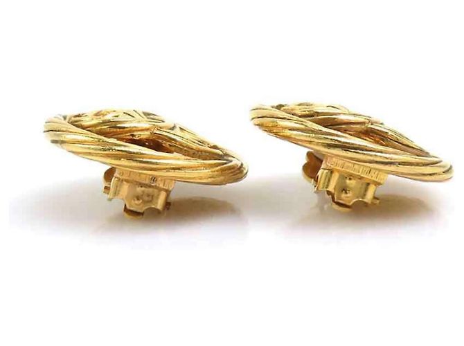 Orecchini a clip in metallo dorato Chanel D'oro - vista 7