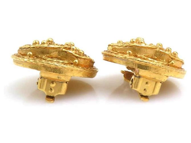 Timeless Orecchini a clip dorati Chanel D'oro - vista 7