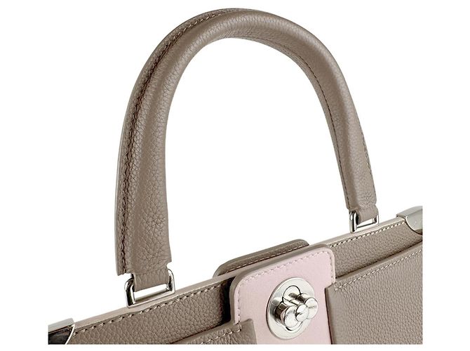 Borsa in pelle Astrid Louis Vuitton Rosa Grigio - vista 11