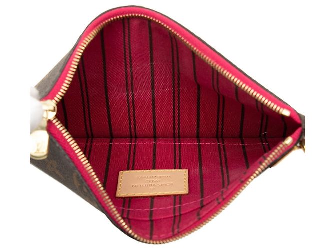 Borsa e pochette Monogram Neverfull Louis Vuitton Marrone - vista 4