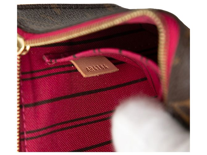 Borsa e pochette Monogram Neverfull Louis Vuitton Marrone - vista 6