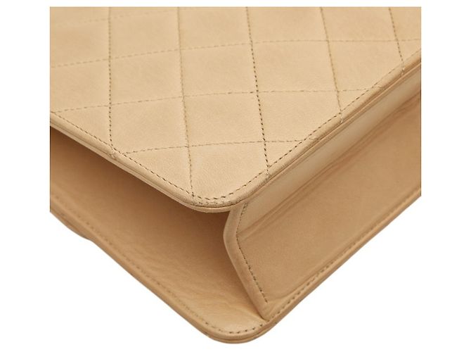 Borsa a spalla matelassé Chanel Coco Mark Beige - vista 7