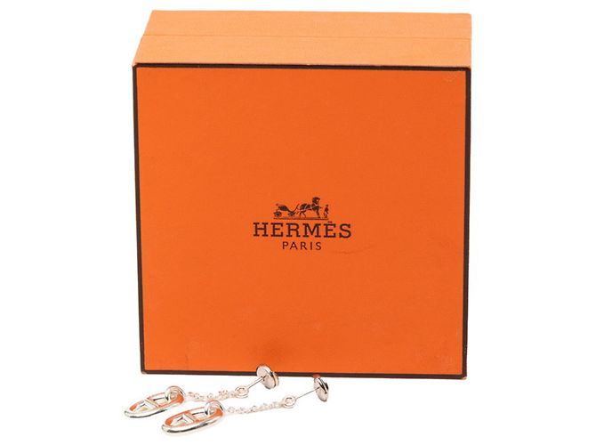 Orecchini in Argento Chaine d'Ancre Hermès - vista 5