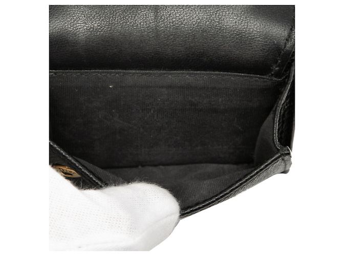 Billetera tri-fold Saddle Christian Dior Negro - vista 5