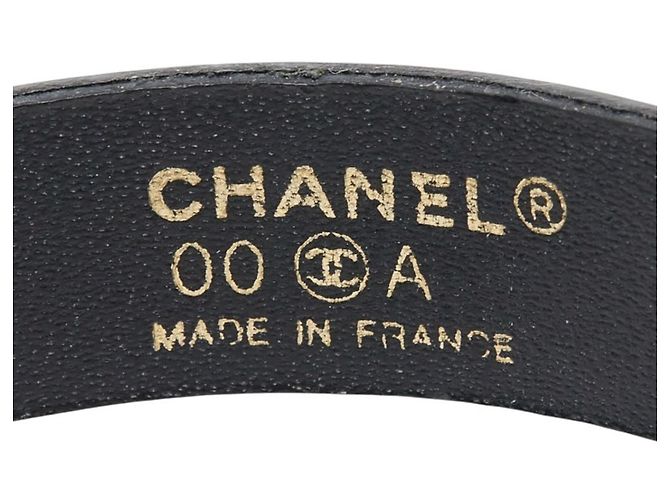 Bracciale charm con placca logo Chanel Nero Argento - vista 5
