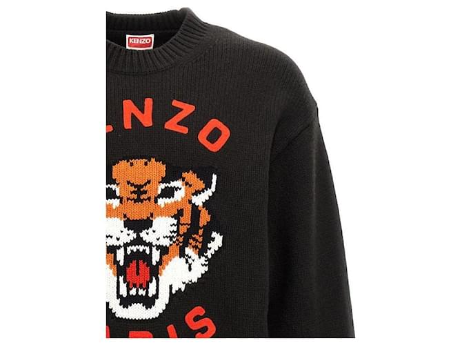 Kenzo Suéter Lucky Tiger Negro - vista 6