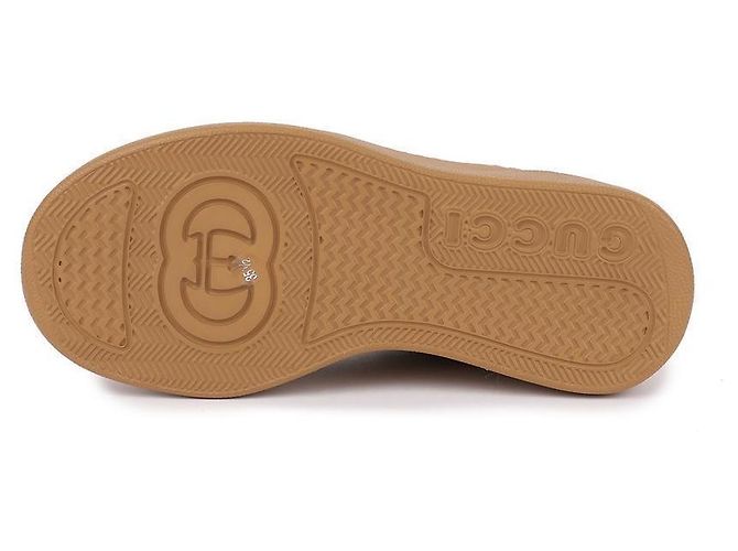 Gucci Sneakers in tela e pelle GG - vista 7