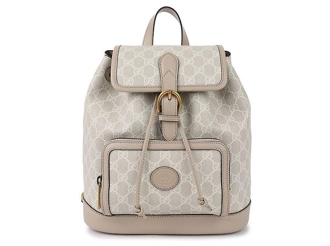 Gucci Zaino intrecciato Marrone - vista 3