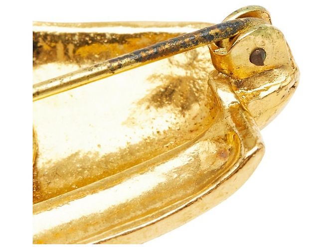 Spilla Berretto in Raso Vintage Chanel D'oro - vista 4
