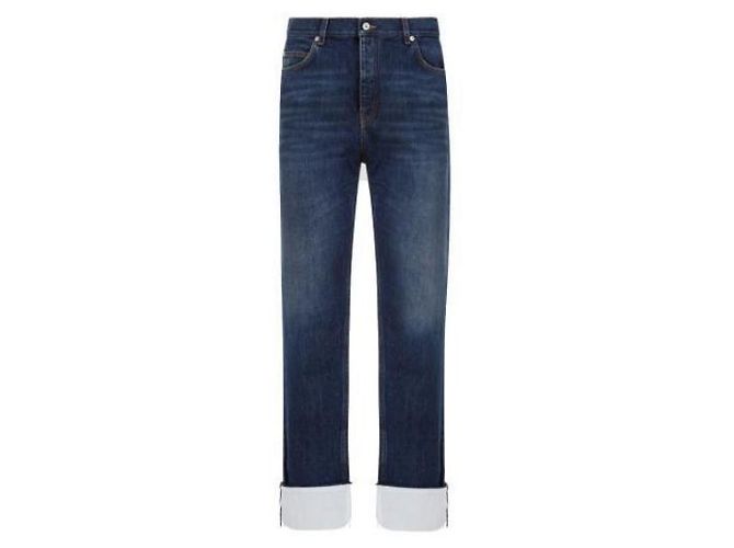 Loewe Jeans da pescatore con risvolto in denim - vista 4
