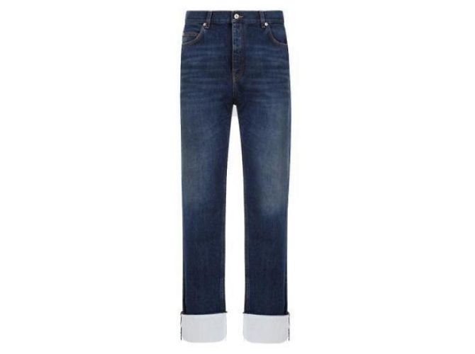 Loewe Jeans da pescatore con risvolto in denim - vista 5