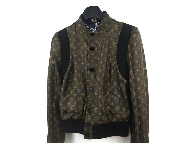 Louis Vuitton Monogram Button-Up Reversible Bomber Jacket Black - view 2
