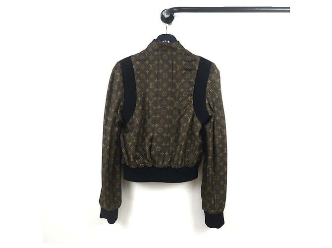 Louis Vuitton Monogram Button-Up Reversible Bomber Jacket Black - view 3